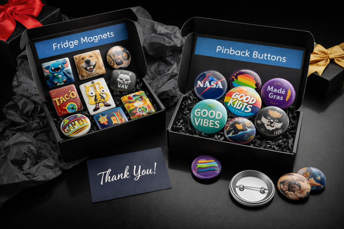 Fridge Magnets and Badges